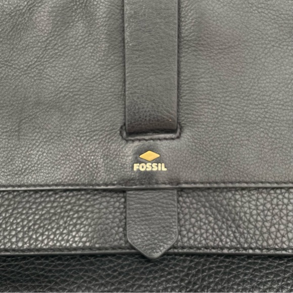 Fossil Kinley Crossbody Bag Leather Purse Black - Picture 13 of 16